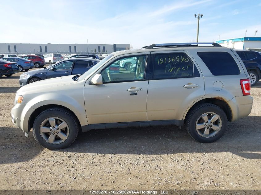 2012 Ford Escape Limited VIN: 1FMCU9EG9CKA01292 Lot: 12136270