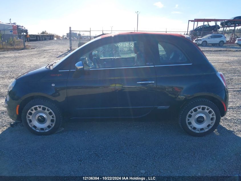 2012 Fiat 500C Lounge VIN: 3C3CFFERXCT378523 Lot: 12136384