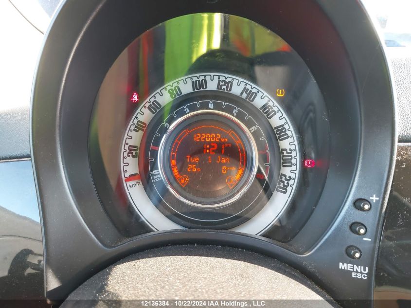 2012 Fiat 500C Lounge VIN: 3C3CFFERXCT378523 Lot: 12136384