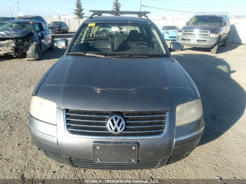 2005 Volkswagen Passat Wagon VIN: WVWCE63B75E136621 Lot: 12136410