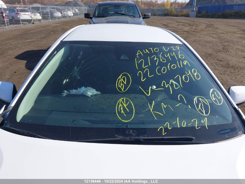 2022 Toyota Corolla Le VIN: 5YFBPMBE4NP327048 Lot: 12136446