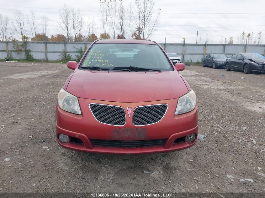 2006 Pontiac Vibe VIN: 5Y2SL65816Z400039 Lot: 12136805