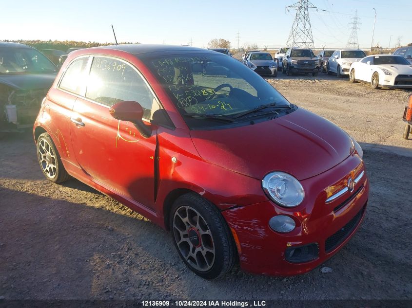 2013 Fiat 500 Sport VIN: 3C3CFFBR0DT522831 Lot: 12136909