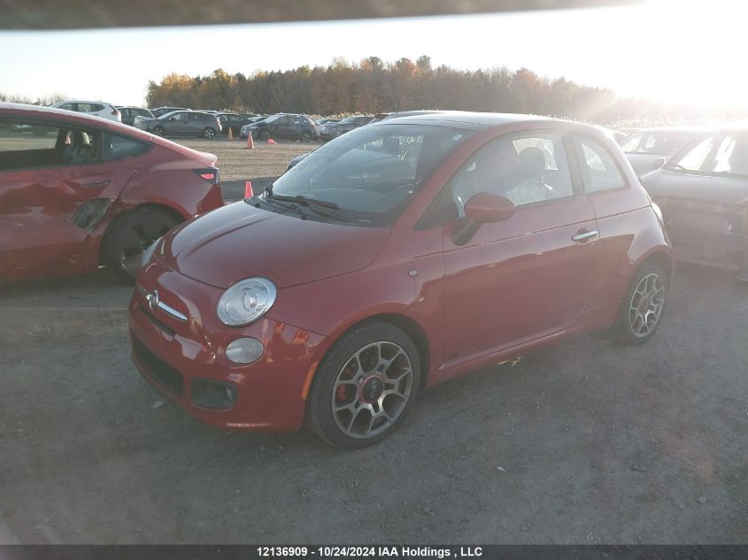 2013 Fiat 500 Sport VIN: 3C3CFFBR0DT522831 Lot: 12136909