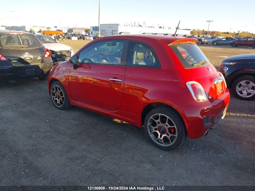 2013 Fiat 500 Sport VIN: 3C3CFFBR0DT522831 Lot: 12136909