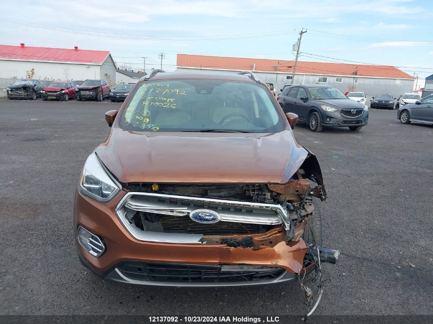 2017 Ford Escape Titanium VIN: 1FMCU9J93HUB10026 Lot: 12137092