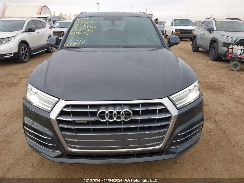 2019 Audi Q5 VIN: WA1ENAFY2K2130406 Lot: 12137094