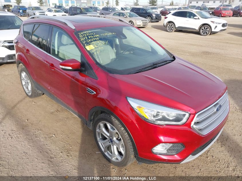 2017 Ford Escape Titanium VIN: 1FMCU9J93HUD62746 Lot: 12137100