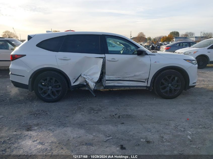 2022 Acura Mdx VIN: 5J8YE1H02NL800966 Lot: 12137168