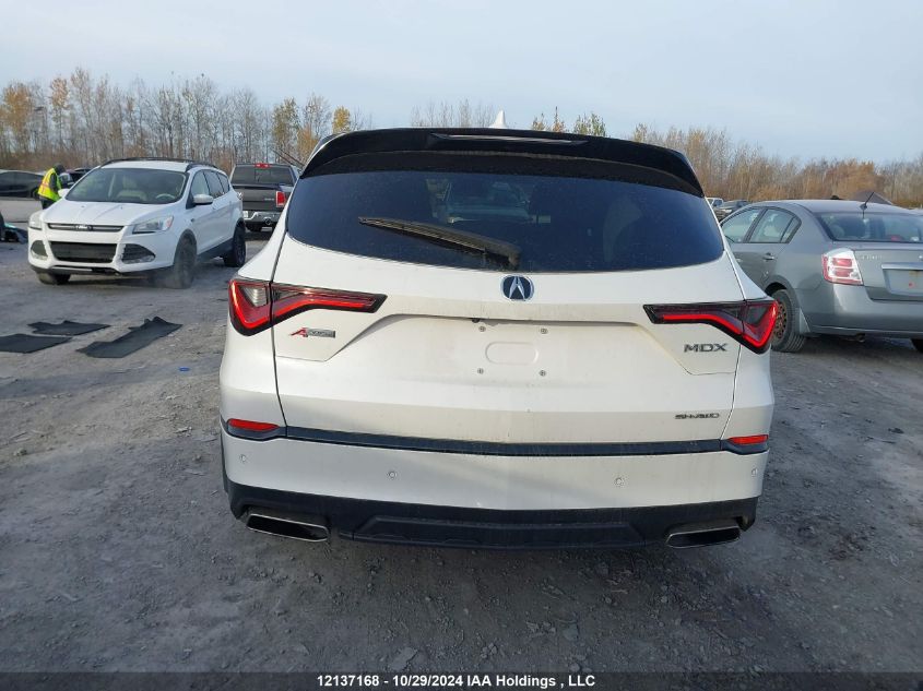 2022 Acura Mdx VIN: 5J8YE1H02NL800966 Lot: 12137168