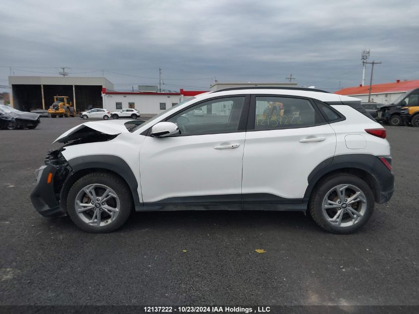 2022 Hyundai Kona Sel/Se VIN: KM8K2CAB1NU864667 Lot: 12137222