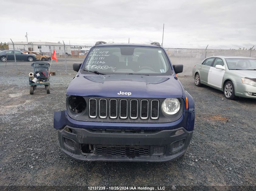 2018 Jeep Renegade Sport VIN: ZACCJBABXJPH31181 Lot: 12137239