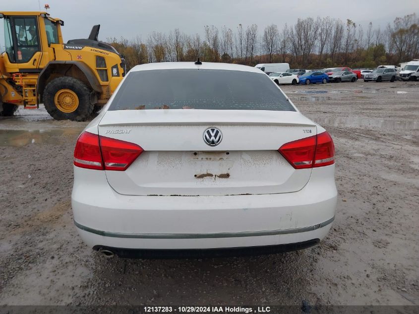 2012 Volkswagen Passat VIN: 1VWCN7A39CC104163 Lot: 12137283