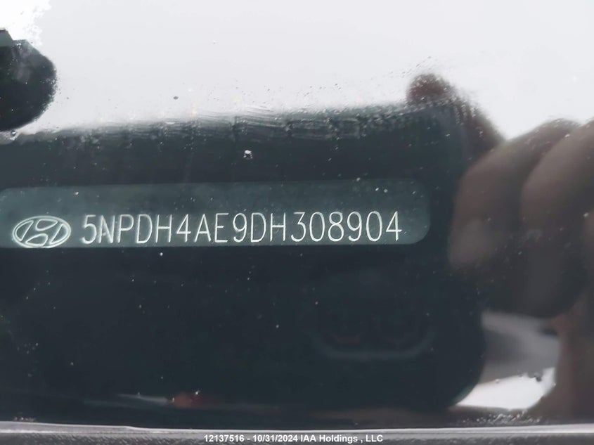 2013 Hyundai Elantra Gls/Limited VIN: 5NPDH4AE9DH308904 Lot: 12137516