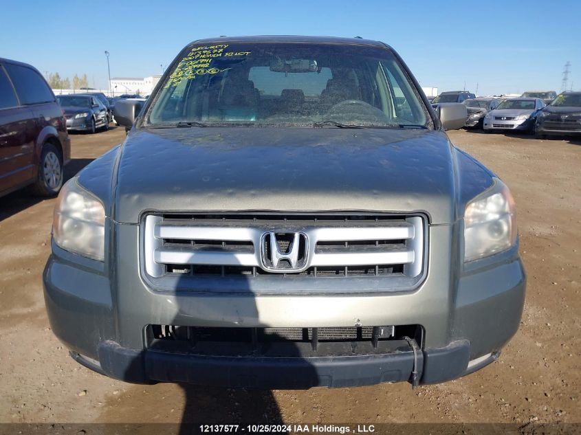 2007 Honda Pilot VIN: 2HKYF18657H001741 Lot: 12137577