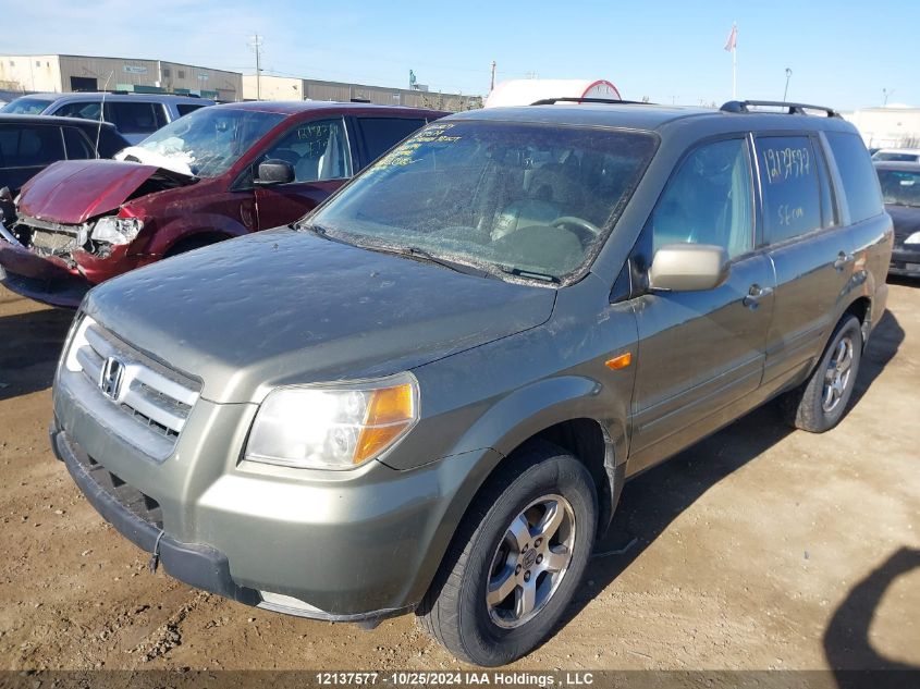 2007 Honda Pilot VIN: 2HKYF18657H001741 Lot: 12137577