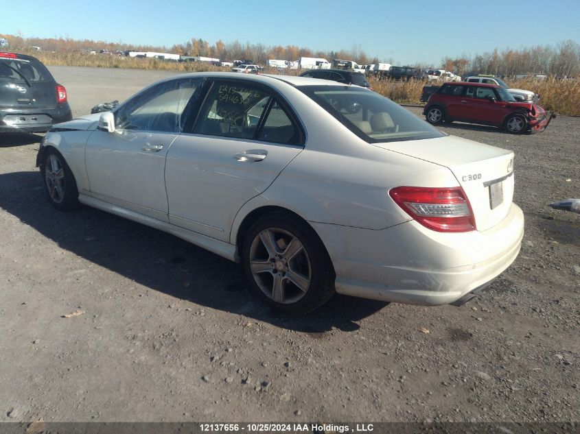 2011 Mercedes-Benz C 300 4Matic VIN: WDDGF8BB3BF594650 Lot: 12137656