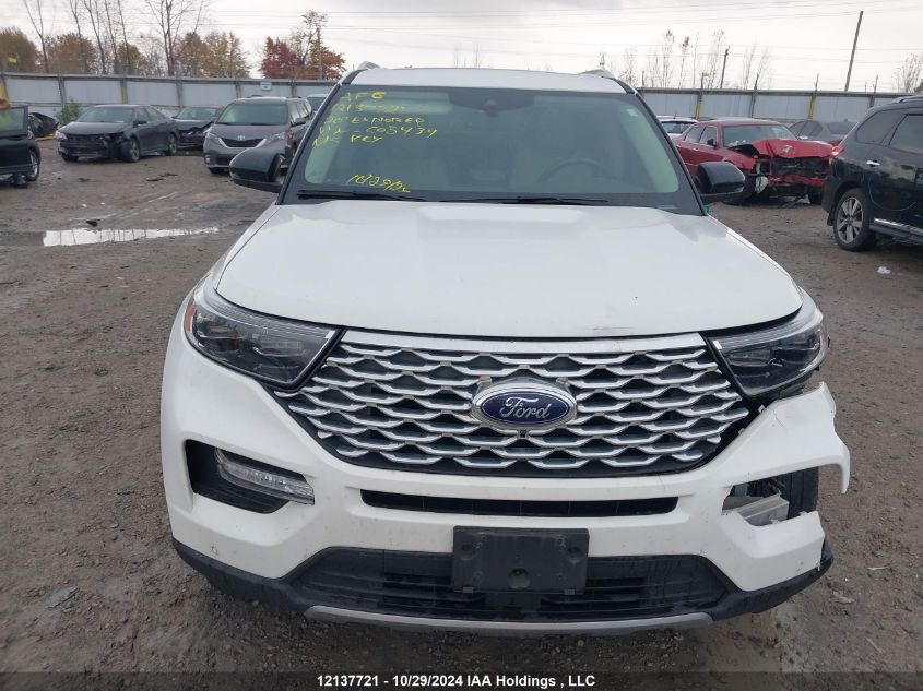 2020 Ford Explorer Platinum VIN: 1FM5K8HC9LGC05434 Lot: 12137721