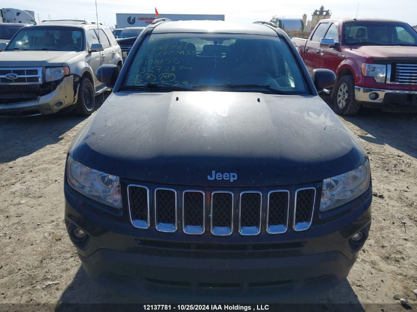 2013 Jeep Compass VIN: 1C4NJDAB7DD108155 Lot: 12137781