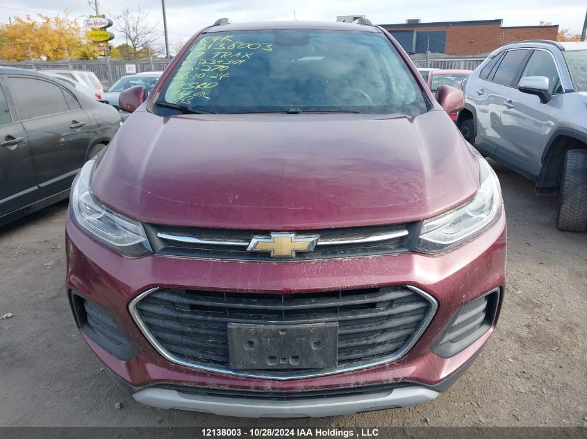 2017 Chevrolet Trax VIN: 3GNCJPSBXHL234301 Lot: 12138003