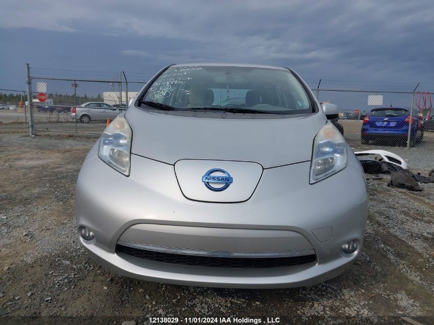 2012 Nissan Leaf Sl VIN: JN1AZ0CP3CT015326 Lot: 12138029