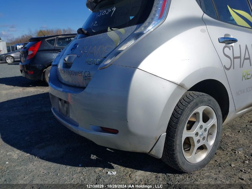 2012 Nissan Leaf Sl VIN: JN1AZ0CP3CT015326 Lot: 12138029