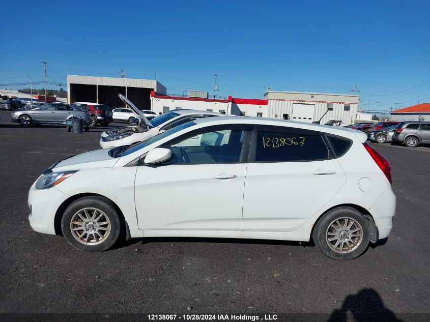 2013 Hyundai Accent Gl VIN: KMHCT5AEXDU124086 Lot: 12138067