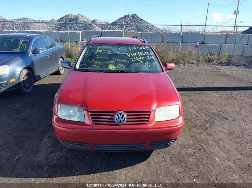 2004 Volkswagen Jetta Wagon VIN: WVWSR21JX4W112826 Lot: 12138119