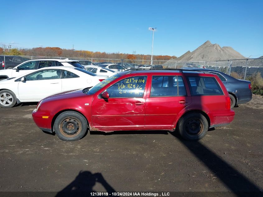 2004 Volkswagen Jetta Wagon VIN: WVWSR21JX4W112826 Lot: 12138119