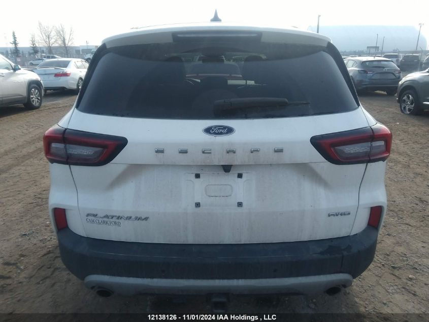 2023 Ford Escape Platinum VIN: 1FMCU9JA1PUA20625 Lot: 12138126