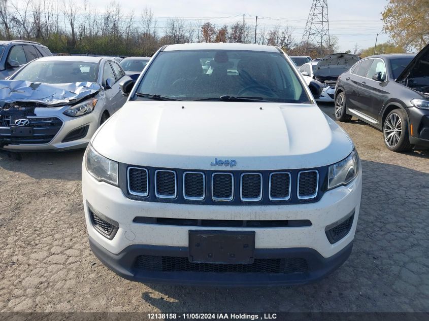 2018 Jeep Compass Sport VIN: 3C4NJCABXJT267462 Lot: 12138158