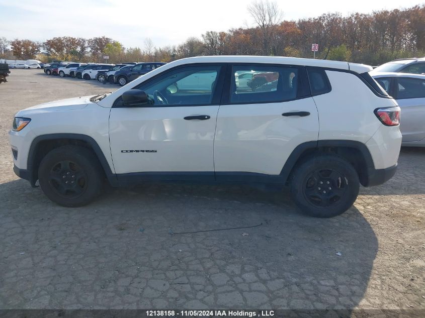 2018 Jeep Compass Sport VIN: 3C4NJCABXJT267462 Lot: 12138158