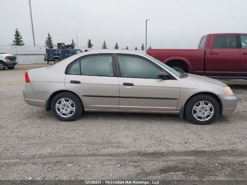 2001 Honda Civic VIN: 2HGES16301H912956 Lot: 12138231