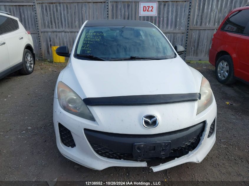 2012 Mazda Mazda3 VIN: JM1BL1UF0C1585178 Lot: 12138552