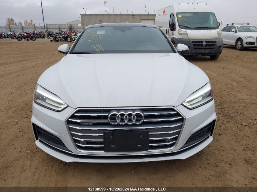 2019 Audi A5 Sportback VIN: WAUENCF50KA052587 Lot: 12138599