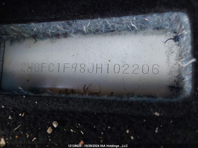 2018 Honda Civic Sedan VIN: 2HGFC1F98JH102206 Lot: 12138620