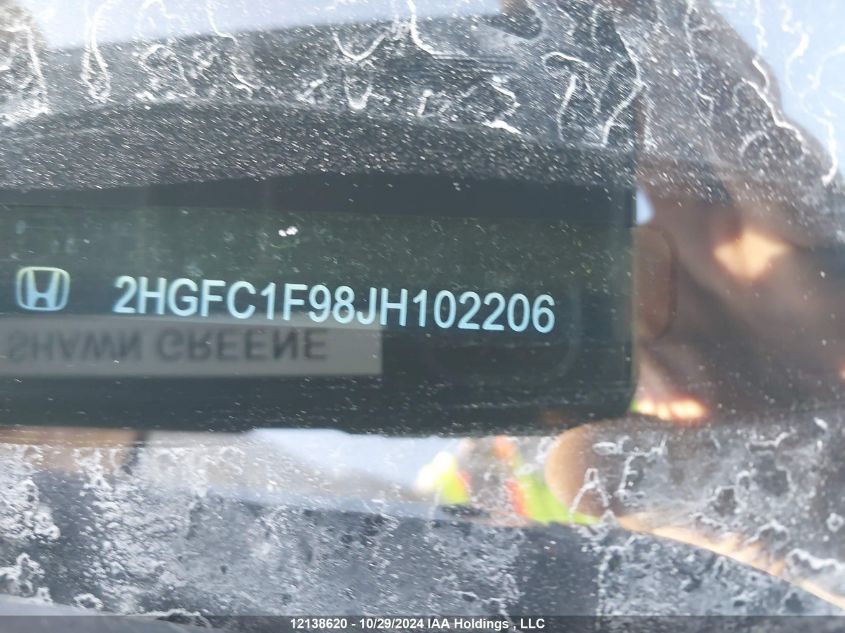 2018 Honda Civic Sedan VIN: 2HGFC1F98JH102206 Lot: 12138620