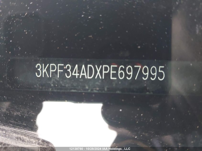 2023 Kia Forte VIN: 3KPF34ADXPE697995 Lot: 12138780