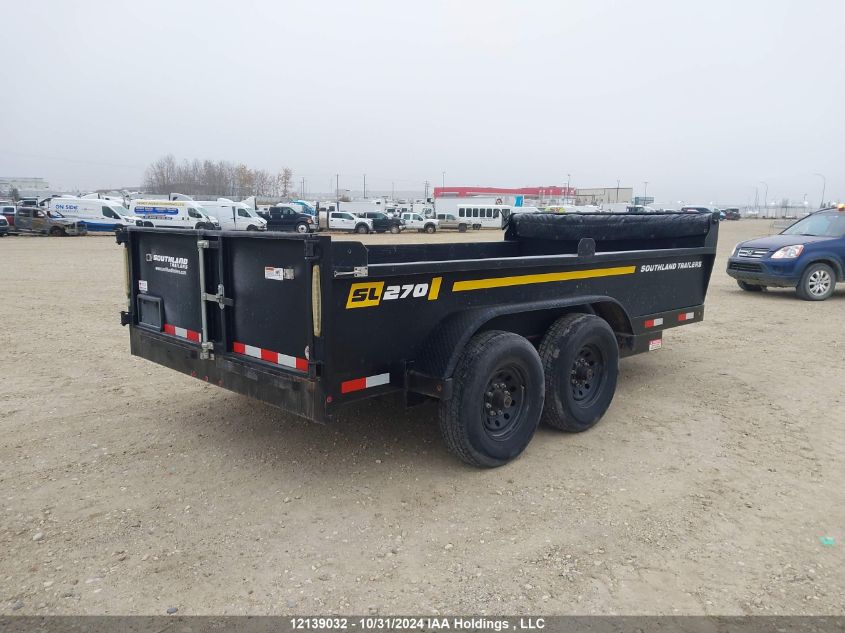 2018 Southland Trailer VIN: 2S9KL3368J1039787 Lot: 12139032