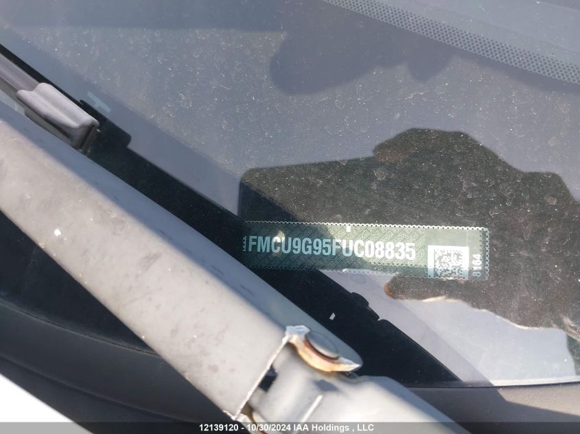 2015 Ford Escape Se VIN: 1FMCU9G95FUC08835 Lot: 12139120
