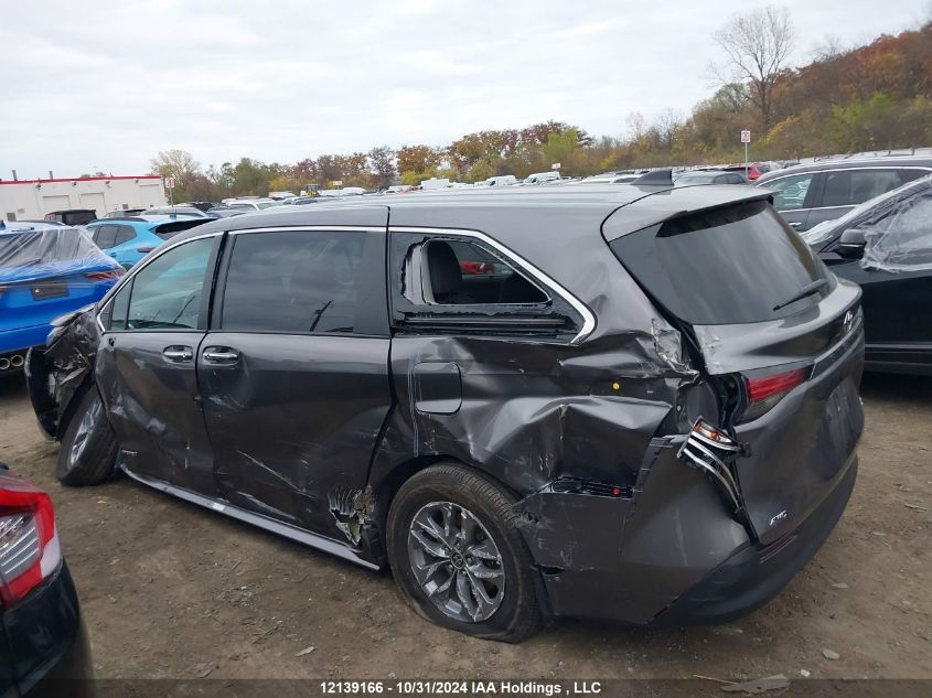 2021 Toyota Sienna Xle 7-Passenger VIN: 5TDGSKFC5MS040180 Lot: 12139166