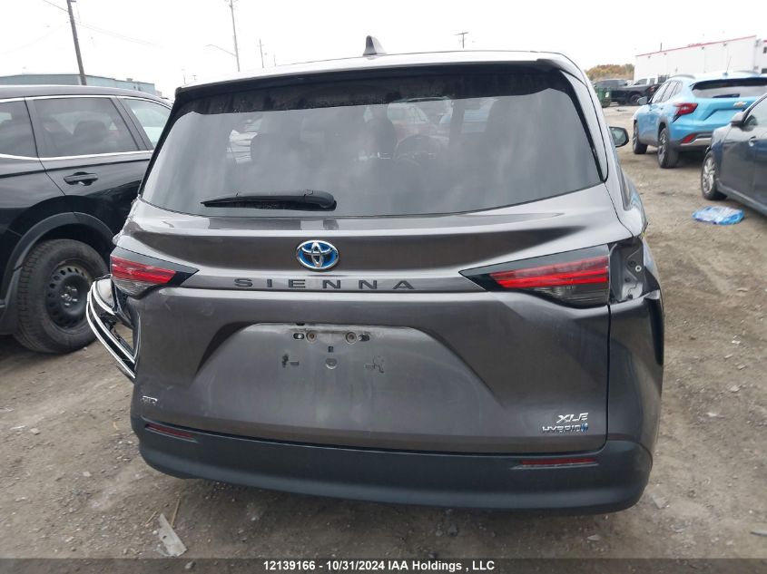 2021 Toyota Sienna Xle 7-Passenger VIN: 5TDGSKFC5MS040180 Lot: 12139166