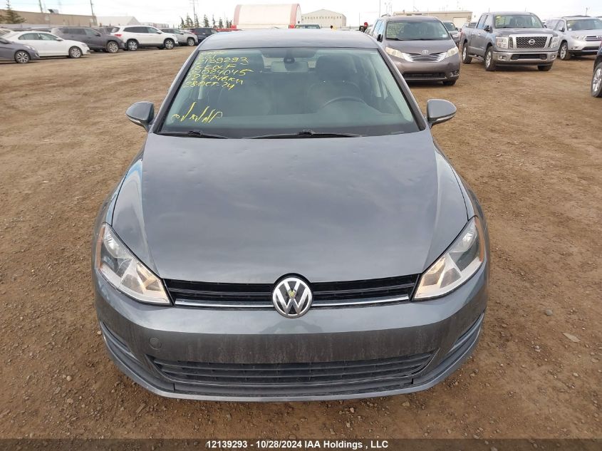 2016 Volkswagen Golf VIN: 3VW217AU2GM024045 Lot: 12139293