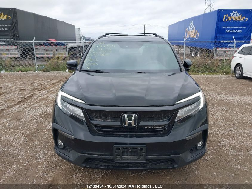 2021 Honda Pilot VIN: 5FNYF6H09MB507253 Lot: 12139454