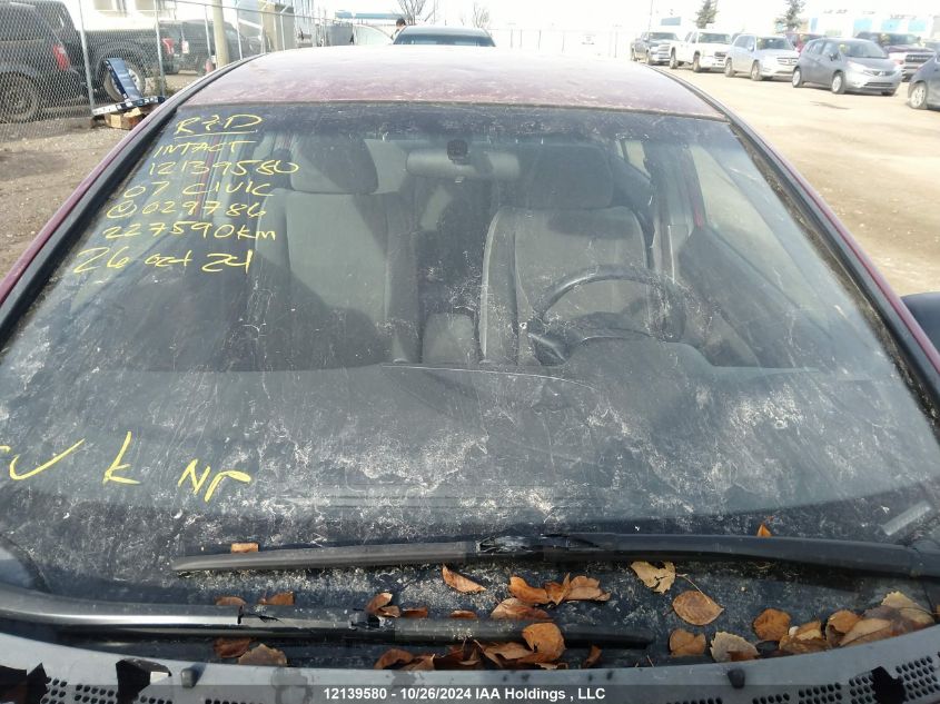 2007 Honda Civic Dx VIN: 2HGFA16317H029786 Lot: 12139580