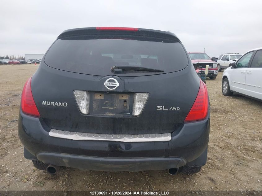 2007 Nissan Murano Sl/Se/S VIN: JN8AZ08W07W628414 Lot: 12139691