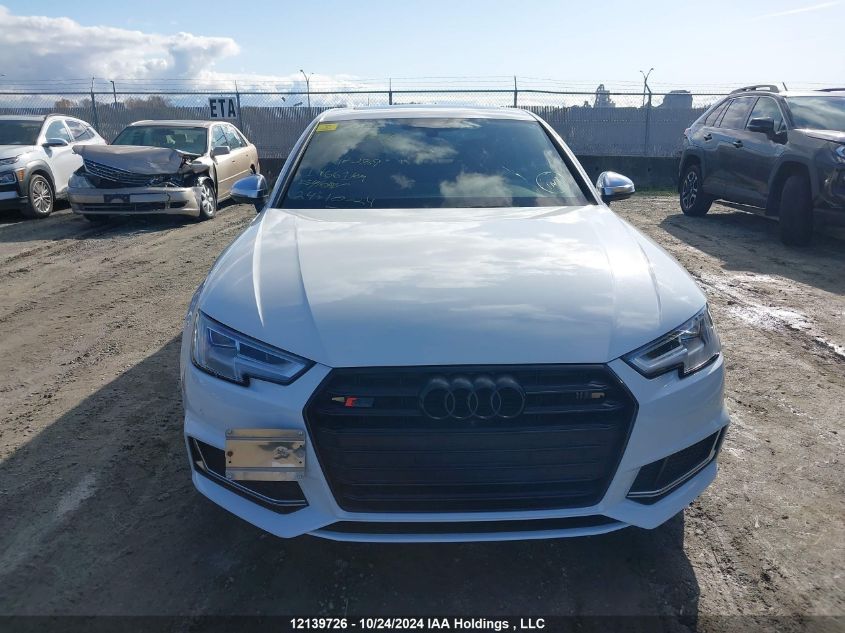 2018 Audi S4 Prestige VIN: WAUC4AF46JA067289 Lot: 12139726