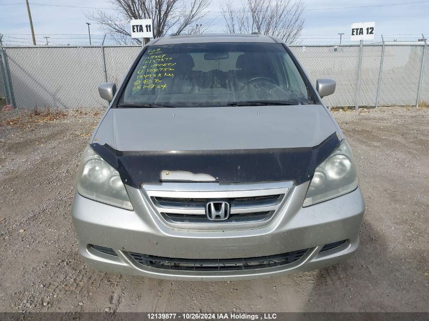 2006 Honda Odyssey VIN: 5FNRL38756B508752 Lot: 12139877