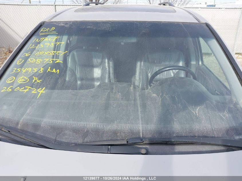 2006 Honda Odyssey VIN: 5FNRL38756B508752 Lot: 12139877