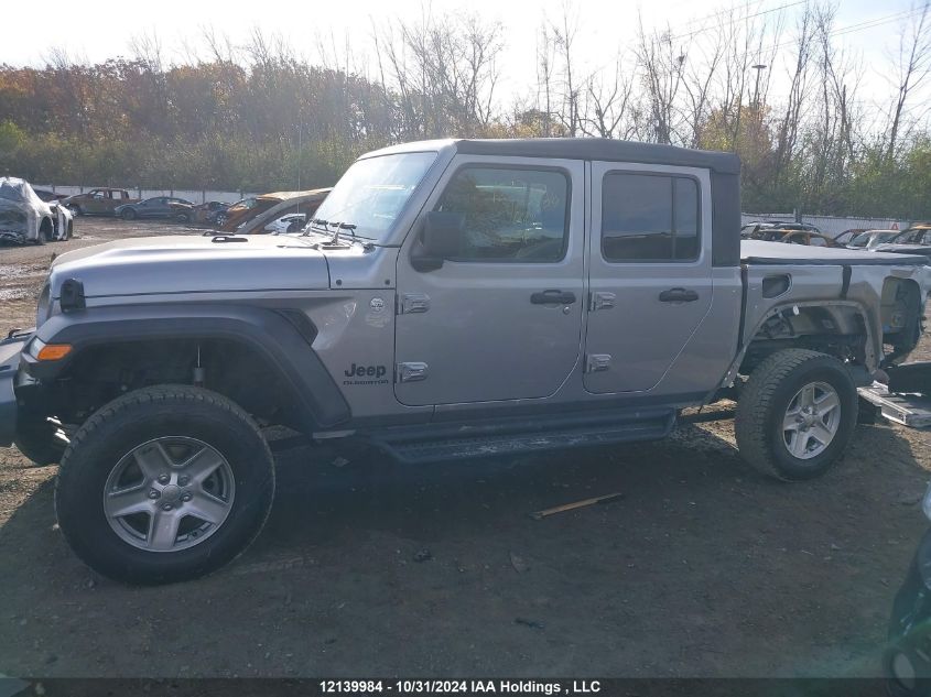 2020 Jeep Gladiator Sport S VIN: 1C6HJTAG7LL133796 Lot: 12139984